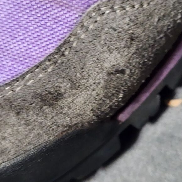 SCARPA Vibram Womens 7.5 US 39 EU Hiking Trail Athletic Shoes Gray Purple Suede - Picture 3 of 15